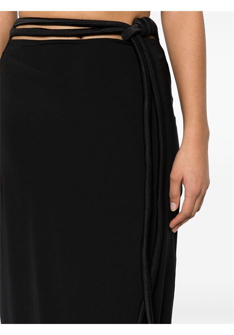 Black Sinara long skirt - women MAYGEL CORONEL | SKT009BLK